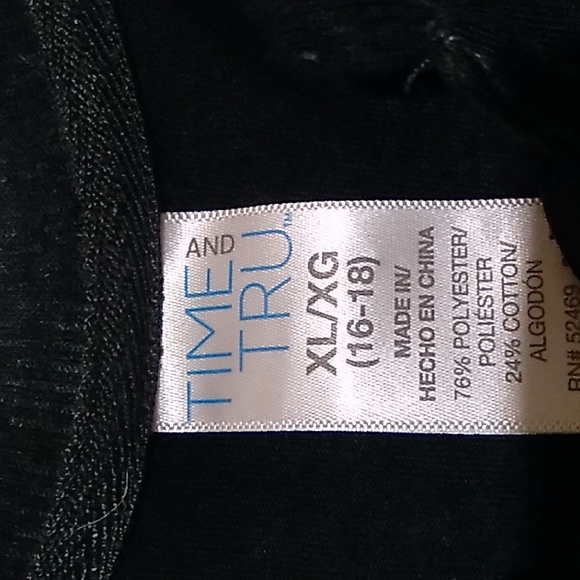 Time and Tru black heather sleeveless dress size XL (15-17) - Picture 6 of 8